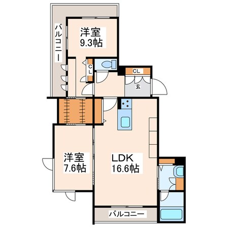 グランメゾン新屋敷一丁目の物件間取画像